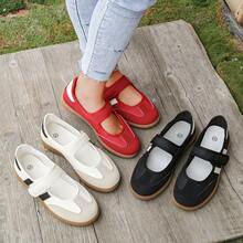 Giày thể thao nữ LUCKY STEP cổ thấp, đế bằng, thời trang, đa năng, kiểu dáng retro cổ điển, buộc dây, chất liệu da và lưới, thích hợp cho tennis, chạy bộ, đi bộ và tập luyện. - Đỏ - Xem 1