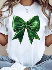 Camiseta unisex coqueta para el Día de San Patricio, camiseta para el Día de San Patricio, camiseta de regalo divertida. Camiseta unisex de algodón puro de 220 g, peso ideal para todas las estaciones, adecuada tanto para hombres como para mujeres. Tejido duradero de alta calidad, suave al tacto y de larga duración. Parte superior transpirable. Adecuada para la primavera y el verano de las mujeres, vacaciones, Día de la Madre, Día de la Independencia. - Blanco - Ver 1