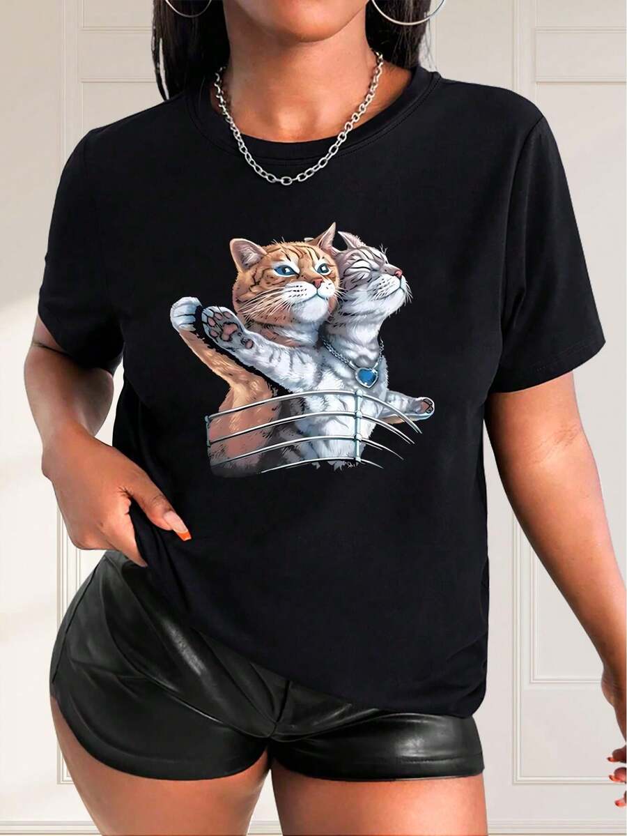 Women T-Shirts - Black - View 1