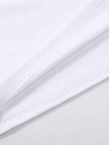 Camisa Elegante de Corte Regular para Mujer, Camiseta con Estampado de Letras de Nueva York y Cuello Redondo, Top Casual de Manga Corta para Primavera/Verano, Atuendo Casual Diario de Verano para Mujer - Blanco - Ver 6