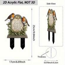 Estacas acrílicas planas para césped, ideales para comercio exterior, adecuadas para decoraciones de cumpleaños, fiestas y patios. - 11 - Ver 30
