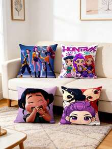 Hasbro Gối trang trí in hình nhóm nhạc K-POP "Nữ hoàng quỷ" với nhiều kiểu dáng khác nhau, phù hợp với nhiều phong cách nội thất. Ruột gối có độ đàn hồi cao, bền chắc và không dễ bị xẹp. Có thể dùng làm gối sofa hoặc gối tựa đầu giường, đồng hành cùng bạn trong mọi khoảnh khắc xem phim, ngủ trưa và thư giãn. - Nhiều kiểu dáng - Xem 10