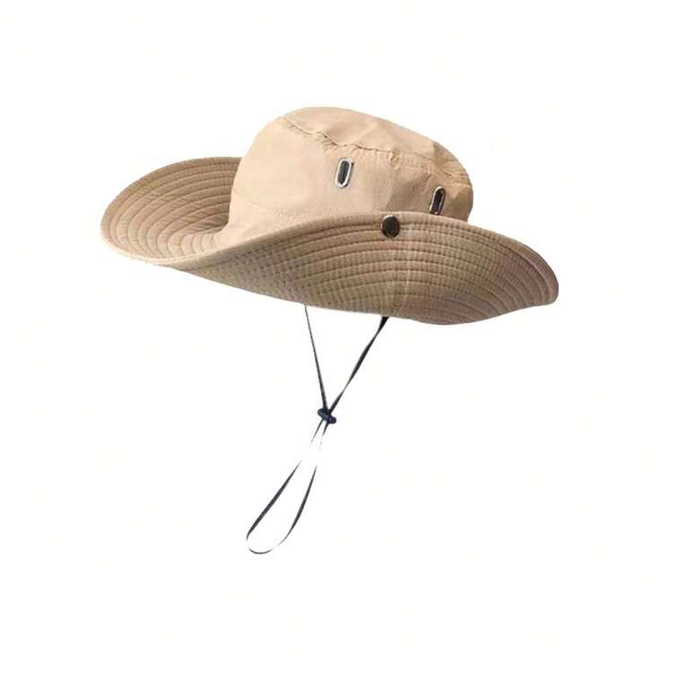 Mũ rộng vành hai lớp, thiết kế bảo vệ cổ chống tia UV, dây rút điều chỉnh chống trượt, nhẹ và thoáng khí, thích hợp cho các hoạt động ngoài trời. - Nhiều màu - Xem 5