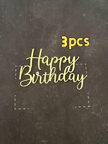 1pc New Acrylic Birthday Cake Decor, Suitable For Decorating Birthday Cakes And Dessert Tables, Spring Gift - StyleB - View 13