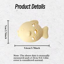 1/3 chiếc bình đựng thức ăn hình cá bằng silicon cho mèo - Đồ chơi cho ăn chậm tương tác và đồ chơi gặm nướt chống cắn cho mèo và chó nhỏ. - Nhiều màu - Xem 5