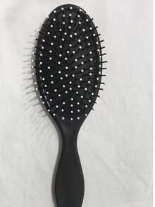 1pc Oval Massage Air Cushion Hair Brush, Plastic Material, Easy To Detangle Hair, Suitable For Blow Drying And Straightening Hairstyles, Air Cushion Hair Brush Fits All Hair Types Including Coarse/Curly/Fine/Long/Short Hair, Dry And Wet Use, Unisex, Anti-Static Volumizing Curly Hair Brush, Scalp Massager, Curly Hair Specialty, Hairdressing Accessory, Essential Styling Tool For Salons And Beauty Parlors - One Size - View 8