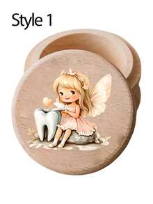 Personalized Tooth Elf Box (Animal Pattern) Can Be Customized As A Name Commemorative Gift Box, Suitable For Storing Teeth, Fetal Hair, Umbilical Cords, And Other Commemorative Items,Wooden Tooth Box Keepsake Tooth Umbilical Cord Curls Collection Box Shower Gift Birthday Gifts,Wooden Hair Teeth Storage Packaging Box, Tooth Box, Personalized Ring Jewelry Box, Wooden Packaging Box,Holiday Birthday Gifts - Multicolor - View 15
