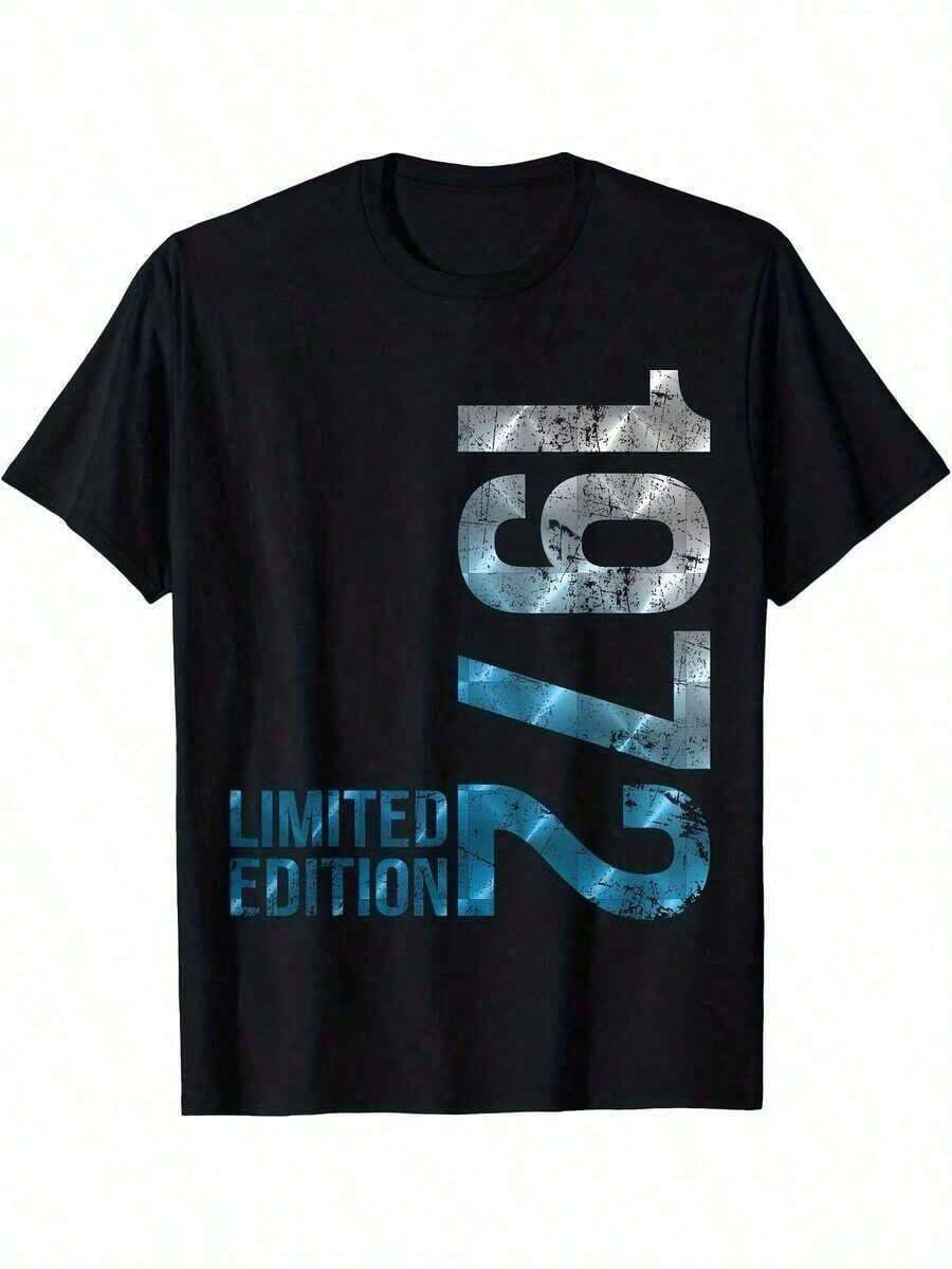Camiseta vintage de 1972 celebrando el 53º cumpleaños para hombres y mujeres - Negro - Ver 1