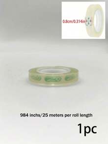 10 Rolls High Quality Clear Adhesive Tape, Suitable For Gift Wrapping, Stationery And Office Supplies, Crafts And Household Use, Compatible With Tape Dispenser, Office Desk Accessories, School Supplies And Essentials - Multiple Styles - View 15
