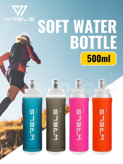 2 piezas Botellas de agua duras a prueba de fugas WRELS, adecuadas para fitness, ciclismo, botellas de agua portátiles para senderismo, camping. Aplicable para bicicleta, running, maratón, camping, viajes, senderismo y deportes al aire libre.