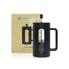 EcoNymphal 12oz/350ml 34oz/1000ml French Press Coffee Pot Heat-Resistant Glass Teapot With Spoon And Brush Suitable For Cold Brew Coffee, Backyard BBQ, RV, Hiking, Kitchen Travel Gift - Black - View 12