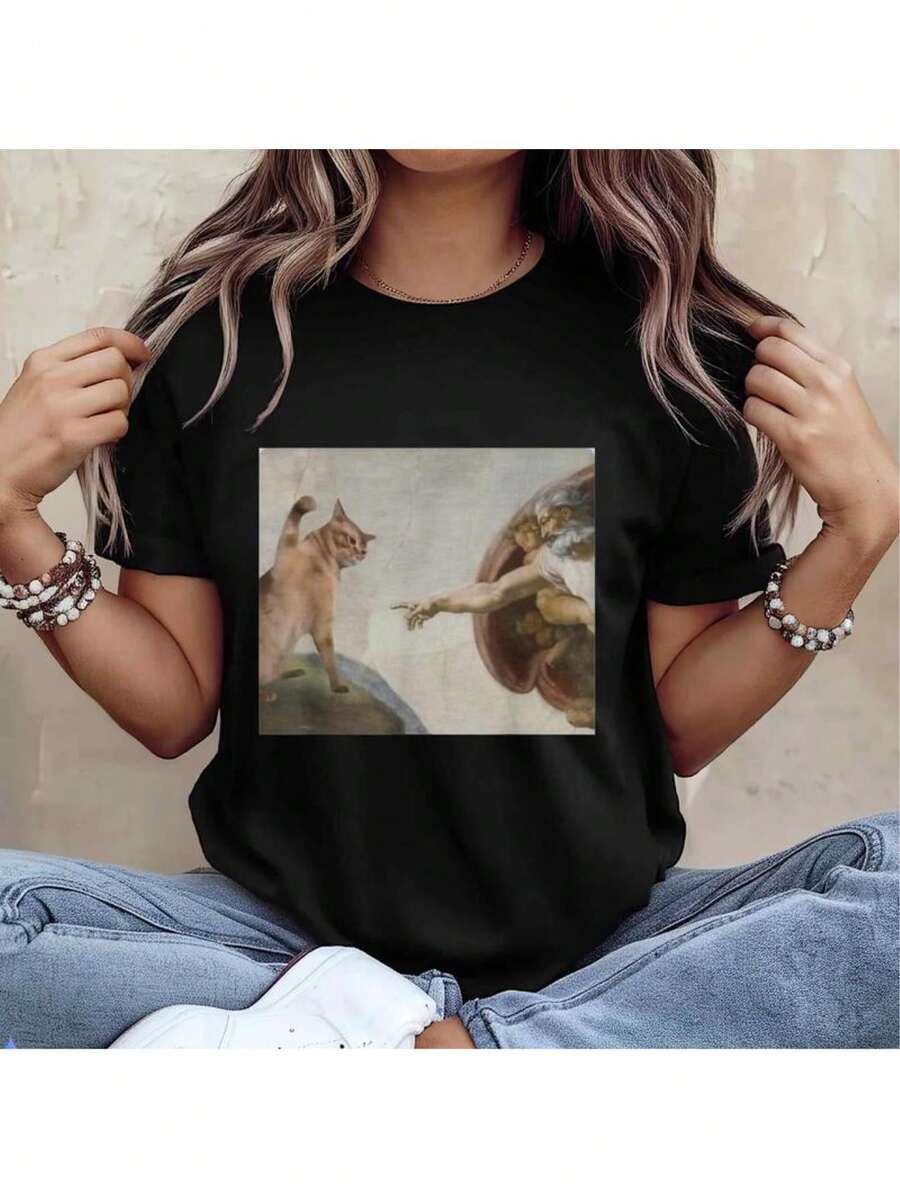 Women T-Shirts - Black - View 1