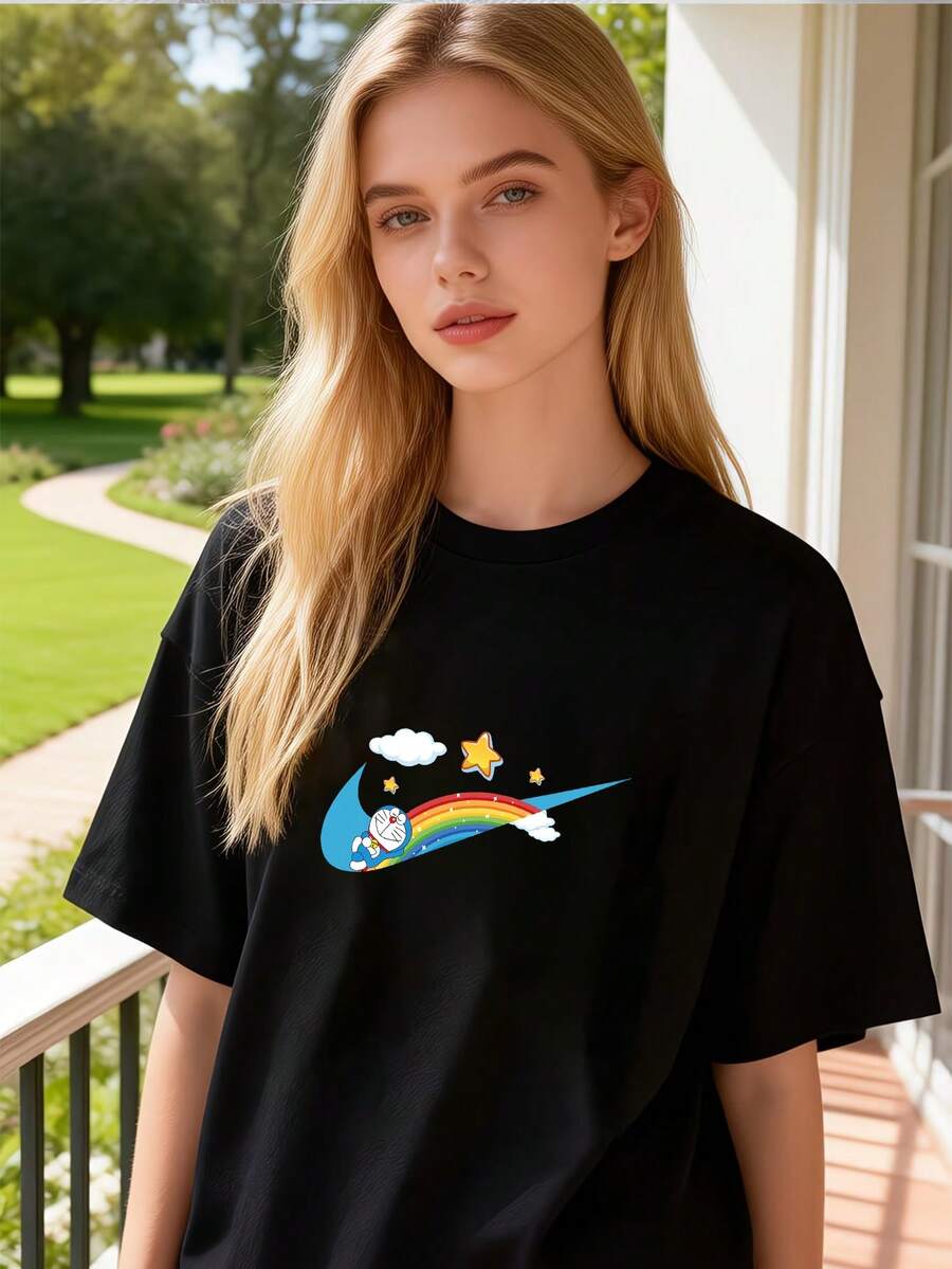 Women T-Shirts - Black - View 1