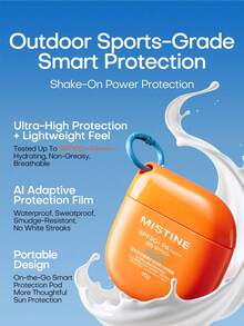 MISTINE Transparent Double Protection Sports Waterproof Sunscreen Lotion, 10g, Waterproof Sunscreen, SPF 50+, Lightweight Non-Greasy Sunscreen Lotion, Suitable For All Skin Types, Waterproof And Sweat-Resistant Formula, Travel Size, Portable Design - 10g - View 2