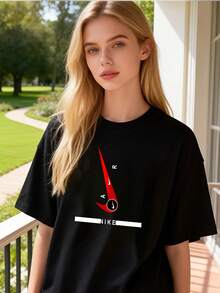 Women T-Shirts - Black - View 6