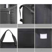 Erweiterbare Duffle Bag Mit Rollen & Faltbarem Design – Praktische Wochenendtasche Für Geschäftsreisen, Camping & Kurztrips, Robust & Vielseitig - Schwarz - Übersicht 4