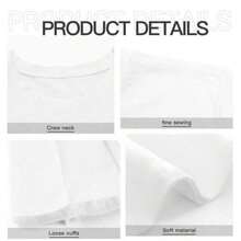 Solt Comienza El Dia Con Una Sonrisa Camiseta Unisex de Manga Corta de Algodón Puro con Estampado Gráfico para Hombres y Mujeres, Atuendo Casual de Verano graphic - Blanco 4 - Ver 5