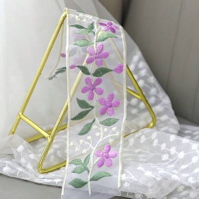 1 cuộn ruy băng ren thêu hoa phong cách Boho, ren trang trí may vá, 1/5 thước vải, thích hợp cho các dự án thủ công DIY, đồ dùng may vá, trang trí nhà cửa, gói quà - Đỏ/Vàng/Vàng kim, ruy băng satin ren cho đồ thủ công handmade, trang trí đám cưới và tiệc tùng theo phong cách cổ điển.
