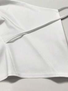 Camiseta de tirantes de diseño minimalista y unicolor para mujer - Blanco - Ver 5