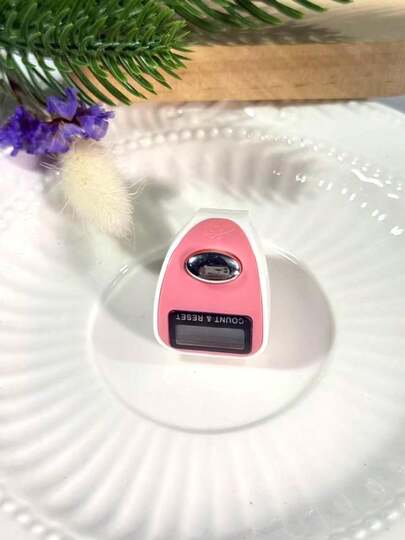 Contador de anillos de plástico moderno con tarjeta, versión ilimitada de contador electrónico portátil, con pantalla digital alimentada por batería, para inventario de almacén, matemáticas, conteo