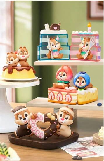 TOPTOY Caja ciega de la serie de aventuras de postres de Disney Chip y Dale - Chip y Dale