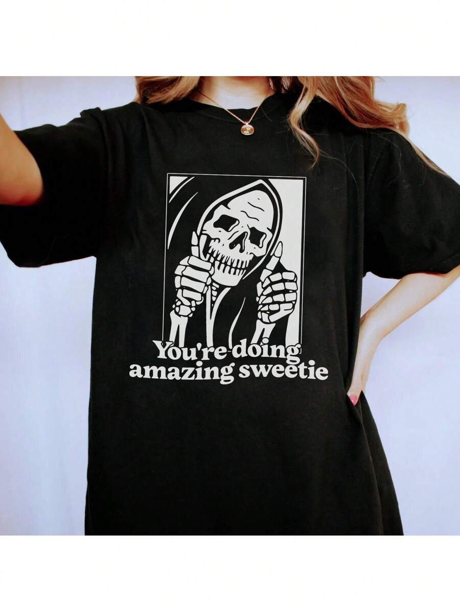 Women T-Shirts - Black - View 1