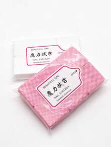 JEARLYU 300 miếng/gói Miếng bông tẩy sơn móng tay dày dặn, chất lượng cao, không bị rụng lông, dùng để tẩy sơn móng tay và gel, vật tư vệ sinh chuyên nghiệp. - Nhiều màu - Xem 4