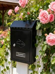 Simple Rainproof Mailbox With Lock, Available In Multiple Specifications, Anti-Theft, Convenient Mail Slot, Durable For Outdoor Wall Mounting, Suitable For Household Use, Villas And Courtyards. - Multi-size Mailboxes - View 2