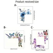 1/3pcs Watercolor Floral And Butterfly Pattern Light Switch Stickers, Removable Self-Adhesive Waterproof Wall Stickers, Suitable For Living Room, Bedroom, And Light Switch Decoration. - Switch Sticker - View 13
