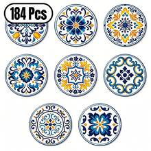 Juego de 8 posavasos de madera con estampado de limón mediterráneo, tapetes para tazas de cocina, posavasos para té y café, adecuados para el hogar, restaurante, cafetería, regalo para padres y amigos, decoración de cocina, decoración de mesa, decoración y regalo de Navidad, disponible en 1 juego, 2 juegos o 23 juegos - Multicolor - Ver 15