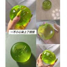 1个随机颜色苹果造型慢回弹挤压玩具，绿茶苹果香味，适合万圣节、圣诞节、派对礼物，软萌可爱，可作减压玩具、饺子造型，趣味可爱，生日、复活节礼物。 - 蘋果 - 查看 8