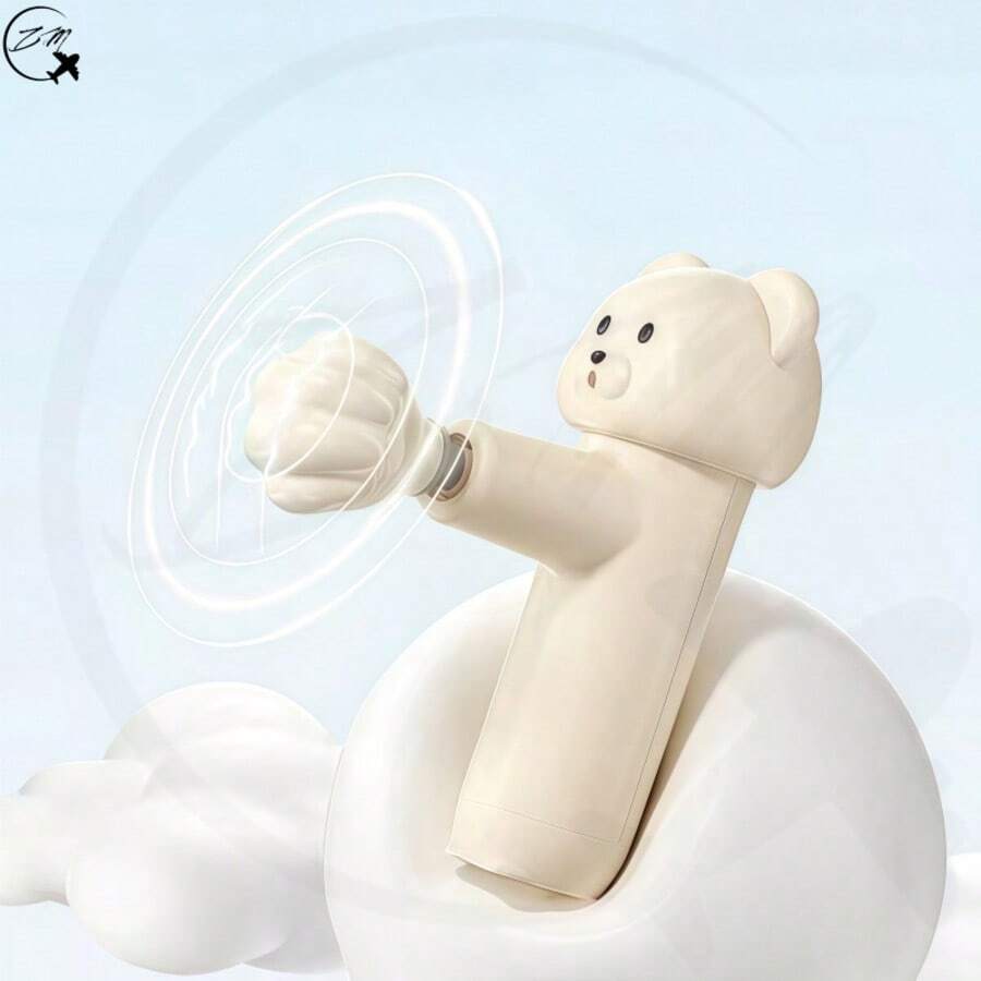 ZM Health Mini Bear Massage Gun - Portable Deep Muscle Fascia Gun - Deep Muscle Tissue Percussion Massager - Suitable For Fitness Enthusiasts - Can Massage Full Body Muscles - Portable Vibration Massage - High-Speed Motor - Comfortable Grip Handle - View 1