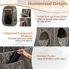GOFLAME Steam Sauna Tent Full Body Sauna For 1 Or 2 People Personal Sauna SPA For Relaxation Sauna Tent At Home With Foldable Chair Timer Remote Control - Grey - View 7