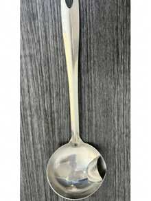 1 buah Sendok Pemisah Minyak Stainless Steel - Sendok Penyaring Lemak, Cocok untuk Sup dan Kuah, Alat Penyaring Lemak untuk Hot Pot, Dengan Gagang Panjang dan Corong Tuang, Mudah Menuang, Struktur Kokoh, Cocok untuk Penggunaan di Dapur, Aksesori Dapur - MultiWarna - View 9