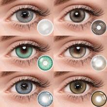 6 Pairs Of Colored Contact 1enses, Offering A Variety Of Color Options. Inc1udes A Contact Lens Case And Wearing Tools, Suitable For Year-Round Use, Ideal For Eye Makeup, Cosplay, Holiday Costume Parties, Halloween - Nhiều màu - Xem 2