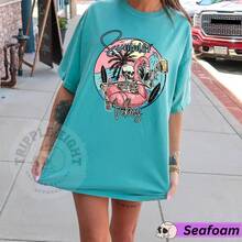 Camiseta Summer Vibes, Camiseta de Verano Skeleton Beach, Verano Retro, Camiseta para Vacaciones en la Playa, Camiseta de Playa Oversized , Camiseta para Amantes de la Playa - Blanco - Ver 7