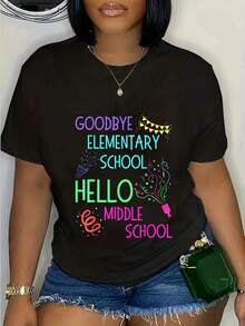 Camiseta de Graduación para Mujer - Diseño Colorido y Divertido con Estampados de Globos, Libros y Lápices, Camiseta Casual de Manga Corta y Cuello Redondo, Adecuada para Celebraciones de Graduación, Maestras y Eventos - Ropa Cómoda de Primavera/Verano Lavable a Máquina, Camiseta para Regreso a Clases, Ropa para Personal, Ropa Casual Duradera, Idea de Regalo para las Fiestas, Camiseta de Regalo de Graduación para Mujer - Estilo Casual, Camiseta Ligera, Regalo para Participantes en Fiestas, Regalo de Agradecimiento para Maestras, Absolutamente - Negro - Ver 7
