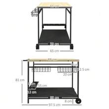 Storage Islands & Carts - Black - View 2