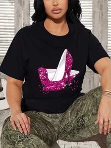 Women T-Shirts - Black - View 1