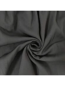 Vestido plisado unicolor de cuello V, estilo elegante y sensual, nueva colección primavera 2026 europeo americano. - Negro - Ver 7