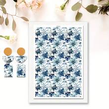 Rose/Daisy/Dandelion/Blue Flower Pattern Transfer Paper, Fresh Floral Series Polymer Clay Printing Paper, Size 5.82*3.93 Inches, Suitable For DIY Jewelry Earring Making Special Polymer Clay Transfer - A - View 11