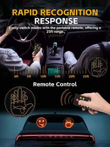 LED Suitcase Gesture Light, Suitable For Car And Luggage Gesture Lights, 4 And 4 Gesture LED Car Logos, 11 Mode Options, Manual LED Sign - 黑色 - 查看 7