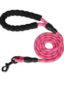 1pc Reflective Nylon Dog Leash, Suitable For Small/Medium/Large Dogs, Soft Padded Handle, Durable Outdoor Walking Training Pet Leash - Multicolor - View 12