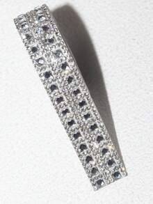 1碼銀色亮面水鑽條自黏水鑽裝飾膠帶，9mm寬水鑽貼紙，適用於DIY居家牆面裝飾、汽車、衣物、盒子、相框、瓶子、鞋子和手機裝飾，派對裝飾 - 1碼小銀色 - 查看 8