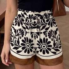 Women's Striped Elastic Waist Cotton Shorts With Pockets, Casual Summer Style Pure Cotton
100% Cotton - Multicolor - Ver 1