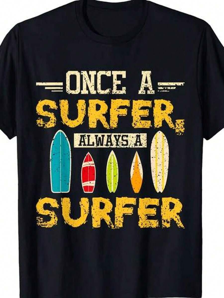 Funny Rugby Never Underestimate A Girl Who Plays Rugby Fashion Loose Woman Gift TShirt Once A Surfer Always A Surfer T-Shirt