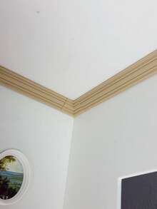 Non-Wooden DOLLHOUSE Ceiling Trim, Eaves Wall Corner Decorative Strips, Miniature Ceiling Wall Baseboard, DIY Mini Decor & Renovation Materials, European Style Architecture Tools Accessories - Multicolor - View 5