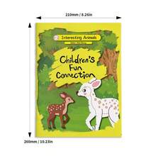 Kids Dot To Dot Connection Practice Book, Cute Character Number Linking Puzzle Pages, Early Learning Activity Book For Focus, Hand Eye Coordination And Fine Motor Practice - Multicolor - View 2