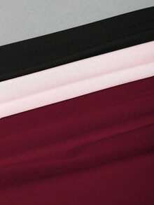 Conjunto de 3 piezas para mujer: Blusa de manga larga hombros descubiertos, blusas cortas entalladas, cómodas y amigables con la piel, versátil y estilizador - Multicolor 6 - Ver 5