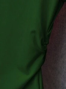 Camiseta gráfica de verano para mujer, estampado de rayas multicolor, verde, rosa, cintura ajustada, adecuada para citas, vuelta al colegio, Día del Maestro - Verde Oscuro - Ver 4